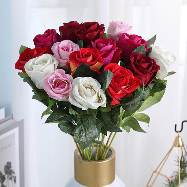 decorative flowers & wreaths 10 heads artificial peony silk roses fake flower bouquet home wedding decoration valentines day gifts
decorative flowers & wreaths 10 heads artificial peony silk roses fake flower bouquet home wedding decoration valentines day gifts
