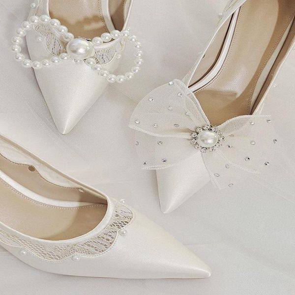 dress shoes autumn white pearl rhinestone variety bowknot pointed stiletto high heel bridal wedding banquet women's single, Black
dress shoes autumn white pearl rhinestone variety bowknot pointed stiletto high heel bridal wedding banquet women's single, Black