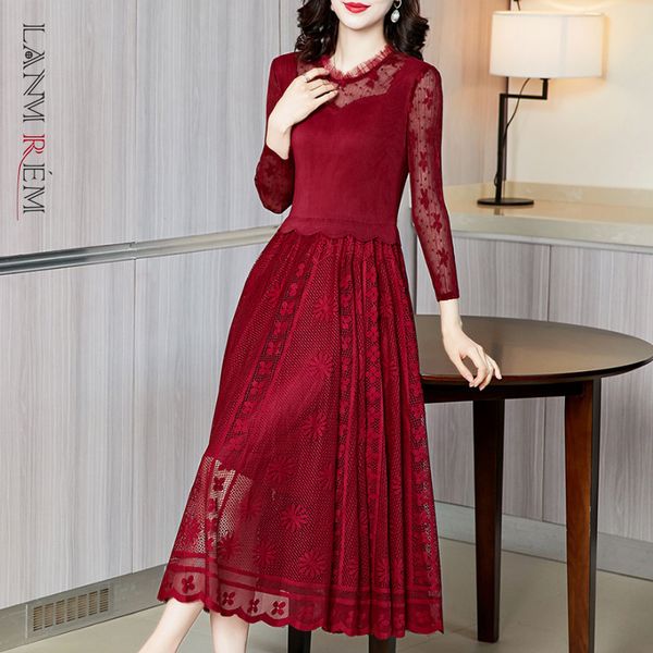 women black big size lace long dress round neck sleeve loose fit fashion tide spring autumn 2e1455 210507, Black;gray
women black big size lace long dress round neck sleeve loose fit fashion tide spring autumn 2e1455 210507, Black;gray