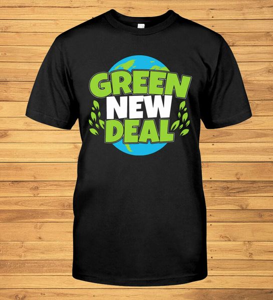 green new deal classic t-shirt, White;black
green new deal classic t-shirt, White;black