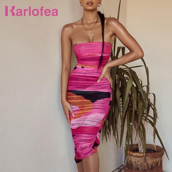 karlofea multicolored strapless ruched midi dress elegant summer print mesh vestidos night outfits lady club party wear 2021 casual dresses, Black;gray
karlofea multicolored strapless ruched midi dress elegant summer print mesh vestidos night outfits lady club party wear 2021 casual dresses, Black;gray