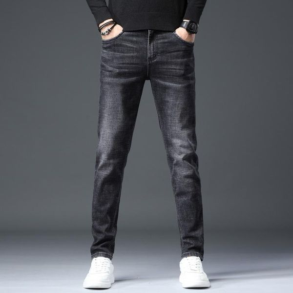 men's jeans 2021 spring autumn retro black regular fit stretch cotton slim casual denim pants male brand trousers, Blue
men's jeans 2021 spring autumn retro black regular fit stretch cotton slim casual denim pants male brand trousers, Blue