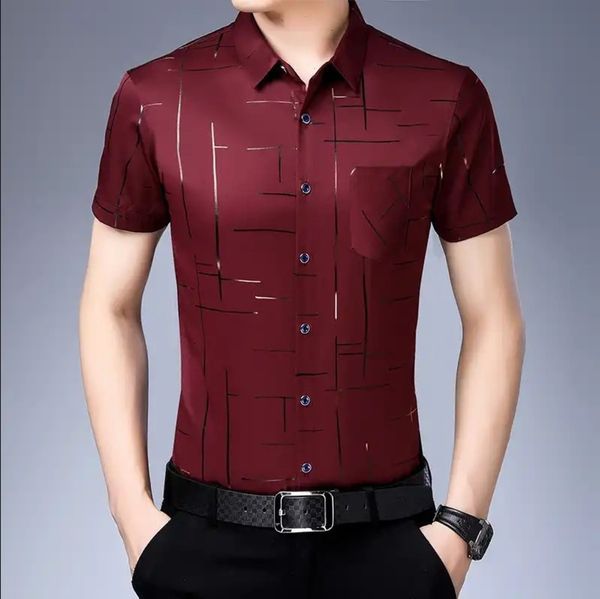 men's casual shirts shirt short sleeve middle aged lapel plaid casual summer thin inch n4j7 aot7, White;black
men's casual shirts shirt short sleeve middle aged lapel plaid casual summer thin inch n4j7 aot7, White;black