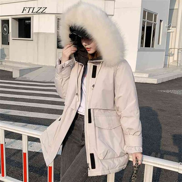 winter women hooded down jacket 90% white duck thick parka warm large artificial fur female sash tie up snow coat 210430, Black
winter women hooded down jacket 90% white duck thick parka warm large artificial fur female sash tie up snow coat 210430, Black