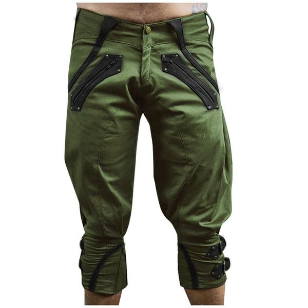 men's pants solid color elastic waist joggers casual button streetwear seven point men hip hop male vintage baggy trousers, Black
men's pants solid color elastic waist joggers casual button streetwear seven point men hip hop male vintage baggy trousers, Black