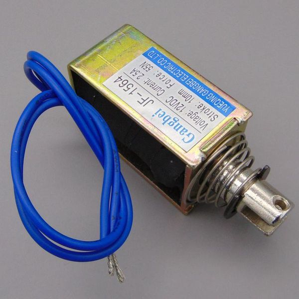 smart home control gangbei-1564b wholesale dc 12v 24v 2.5a force 55n travel 10mm pull type linear solenoid electromagnet
smart home control gangbei-1564b wholesale dc 12v 24v 2.5a force 55n travel 10mm pull type linear solenoid electromagnet