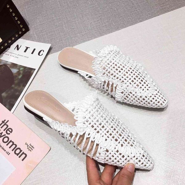 sandals niufuni summer rattan weave hollow women's slippers casual flat slides shoes pointed ladies beach outdoor slip on vt7y, Black
sandals niufuni summer rattan weave hollow women's slippers casual flat slides shoes pointed ladies beach outdoor slip on vt7y, Black