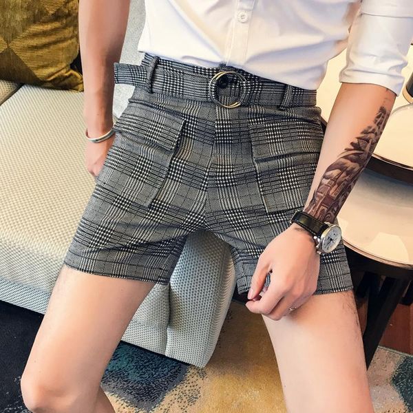 men's shorts plaid short hombre masculino summer casual lattice mens slim fit streetwear clothing 3xl-m fashion belt men, White;black
men's shorts plaid short hombre masculino summer casual lattice mens slim fit streetwear clothing 3xl-m fashion belt men, White;black