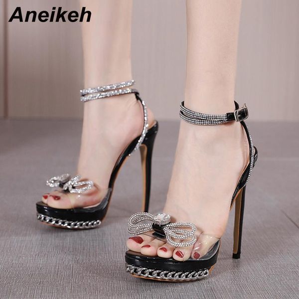 dress shoes aneikeh 2021 women open toe platform super high heels pvc butterfly-knot bling crystal party sandals buckle strap, Black
dress shoes aneikeh 2021 women open toe platform super high heels pvc butterfly-knot bling crystal party sandals buckle strap, Black