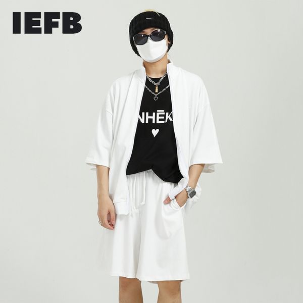iefb summer korean trend loose smen's trend casual stand collar half sleeve + elastic waist shorts two pieces set 210524, Gray
iefb summer korean trend loose smen's trend casual stand collar half sleeve + elastic waist shorts two pieces set 210524, Gray