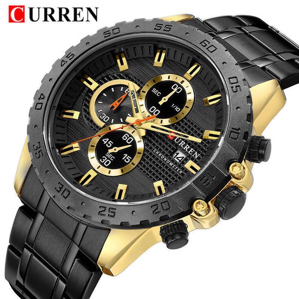 curren watch men luxury brand fashion chronograph wristwatches stainless steel male clock mens date sport watches men 210527, Slivery;brown
curren watch men luxury brand fashion chronograph wristwatches stainless steel male clock mens date sport watches men 210527, Slivery;brown
