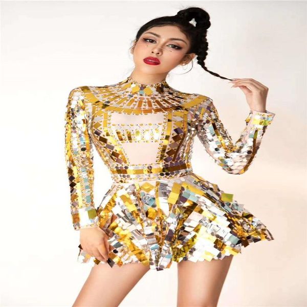 party decoration h95 tight bodysuit singer pole dancer model sequins mirrors elastic stretched leotard siamese costume outfit sh
party decoration h95 tight bodysuit singer pole dancer model sequins mirrors elastic stretched leotard siamese costume outfit sh