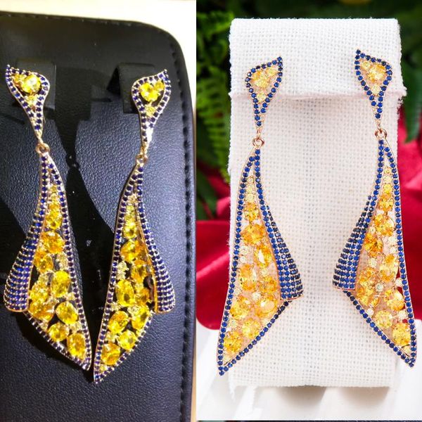 dangle & chandelier missvikki luxury shiny yellow triangle earrings for women wedding party dubai bridal fashion gift jewelry, Silver
dangle & chandelier missvikki luxury shiny yellow triangle earrings for women wedding party dubai bridal fashion gift jewelry, Silver