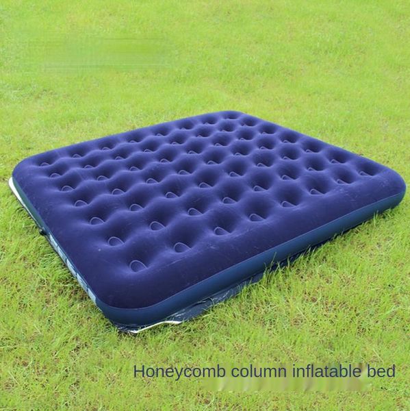 outdoor pads dark blue flocking, comfortable, breathable, explosion-proof and moisture-proof double honeycomb inflatable mattress
outdoor pads dark blue flocking, comfortable, breathable, explosion-proof and moisture-proof double honeycomb inflatable mattress