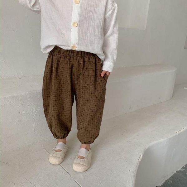 trousers spring casual plaid harem pants for children 2021 cotton all-match loose 2-6y, Blue
trousers spring casual plaid harem pants for children 2021 cotton all-match loose 2-6y, Blue