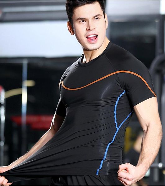 men's t-shirts 2021 fitness clothing high elastic quick-drying t-shirt tight sports short sleeves, White;black
men's t-shirts 2021 fitness clothing high elastic quick-drying t-shirt tight sports short sleeves, White;black