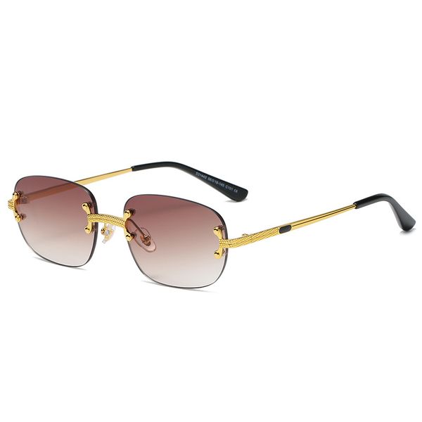 luxury trendy metal rimless sunglasses ladies square goggles driving business occasions fashion glasses factory wholesale direct sale, White;black
luxury trendy metal rimless sunglasses ladies square goggles driving business occasions fashion glasses factory wholesale direct sale, White;black