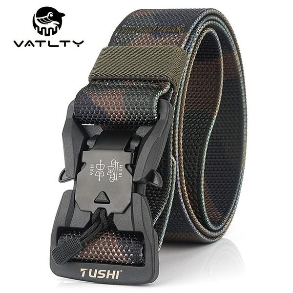 fashion camouflage men's tactical belt abs magnetic quick release buckle military nylon 1200d real sports gun waist support, Black;gray
fashion camouflage men's tactical belt abs magnetic quick release buckle military nylon 1200d real sports gun waist support, Black;gray