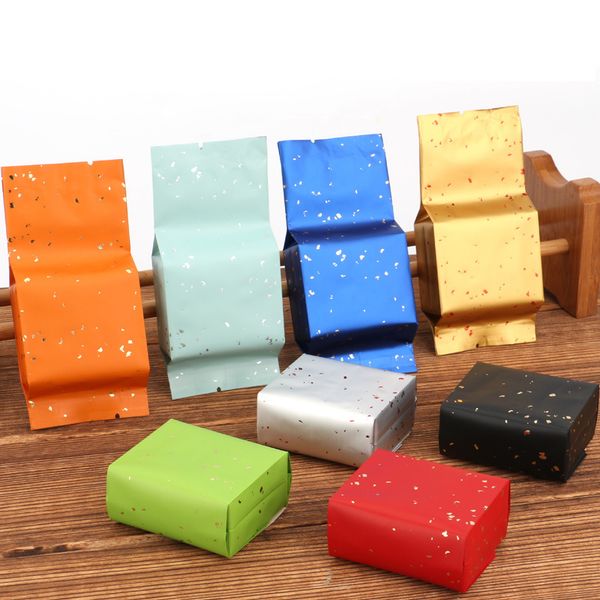 colorful 13x5.5x2.5cm heat sealable open tea packaging bags glitter golden spots aluminum foil package bag for tea 100pcs
colorful 13x5.5x2.5cm heat sealable open tea packaging bags glitter golden spots aluminum foil package bag for tea 100pcs