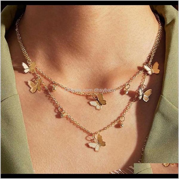 necklaces & pendants drop delivery 2021 women bohemian style layered creative simple alloy butterfly pendant necklace clavicle chain fashion, Silver
necklaces & pendants drop delivery 2021 women bohemian style layered creative simple alloy butterfly pendant necklace clavicle chain fashion, Silver