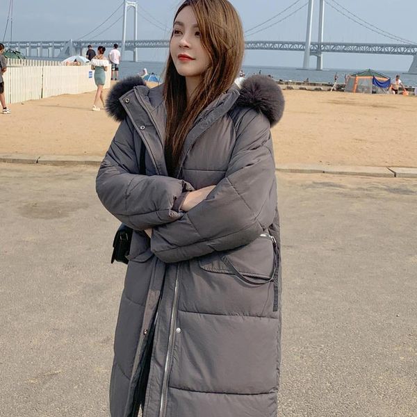 women's down & parkas oversize hooded cotton coat female loose streetwear warm thick bf winter jacket solid padded outerwear q5162, Black
women's down & parkas oversize hooded cotton coat female loose streetwear warm thick bf winter jacket solid padded outerwear q5162, Black