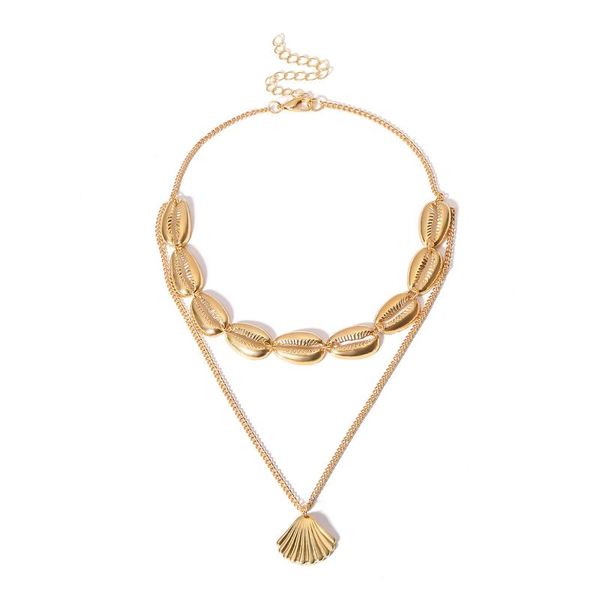 pendant necklaces bohemian simple eethnic style alloy shell multi-layer necklace with clavicle chain, suitable for women's beach jewelr, Silver
pendant necklaces bohemian simple eethnic style alloy shell multi-layer necklace with clavicle chain, suitable for women's beach jewelr, Silver