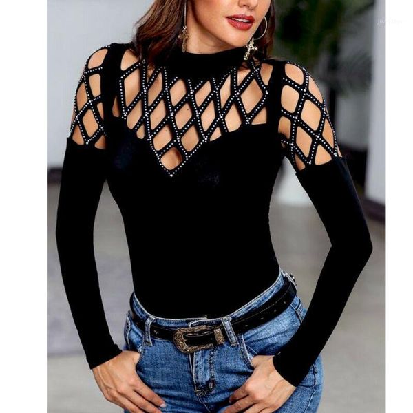 hollow diamonds women shirts tight turtleneck long sleeve 2021 female bottoming solid sequins slim fit women's blouses &, White
hollow diamonds women shirts tight turtleneck long sleeve 2021 female bottoming solid sequins slim fit women's blouses &, White