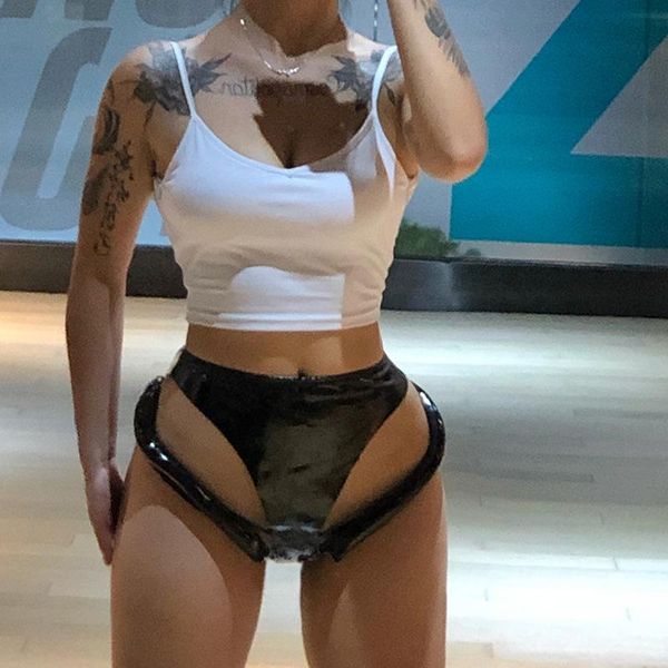 women's shorts summer biker pu leather slim casual workwear y2k clothes club outfits nightclub streetwear wholesale items, White;black
women's shorts summer biker pu leather slim casual workwear y2k clothes club outfits nightclub streetwear wholesale items, White;black