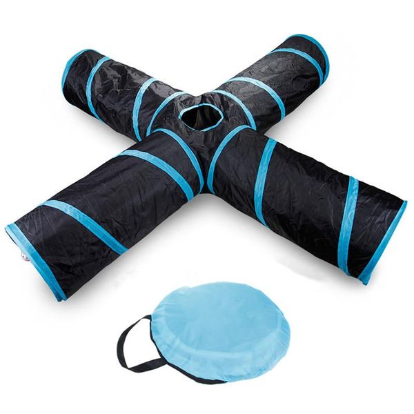 sound paper four-way pet tunnel cat play foldable 5 holes toy with ball tent nest trainning supplies toys
sound paper four-way pet tunnel cat play foldable 5 holes toy with ball tent nest trainning supplies toys