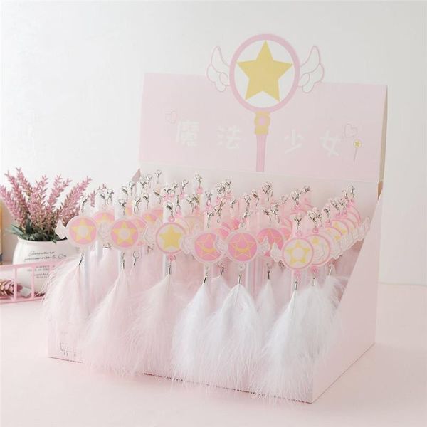 gel pens 18 pcs/lot magic girl feather pendant pen ink promotional gift stationery school & office supply
gel pens 18 pcs/lot magic girl feather pendant pen ink promotional gift stationery school & office supply