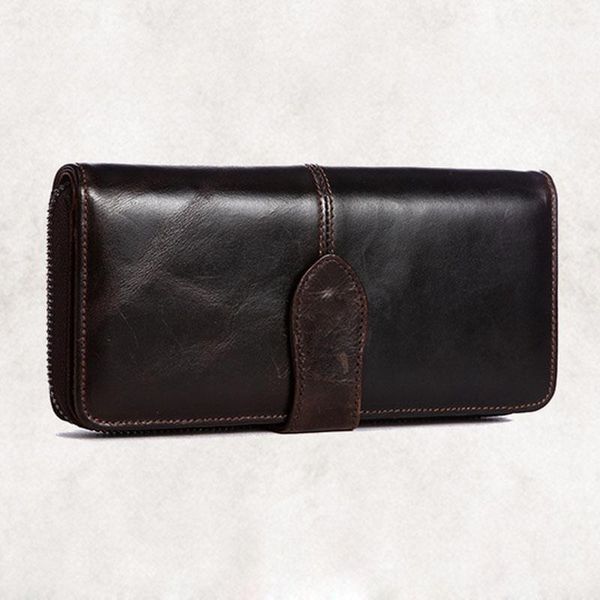 wallets yiang oil wax genuine leather long wallet men clutch bag zipper cash pocket card holder vintage bifold purse, Red;black
wallets yiang oil wax genuine leather long wallet men clutch bag zipper cash pocket card holder vintage bifold purse, Red;black