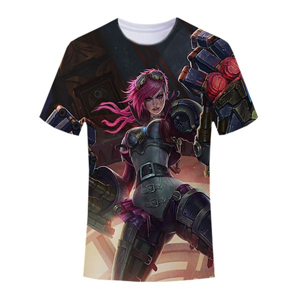 2021 game T-shirt Seravi LOL hero 3D printing T-shirt men and women casual O-neck street casual loose fashion hip-hop top, White;black
2021 game T-shirt Seravi LOL hero 3D printing T-shirt men and women casual O-neck street casual loose fashion hip-hop top, White;black
