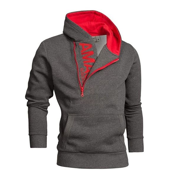 fashion fleece personality splicing double zipper hooded cardigan slim men's sweater hoodies, Black
fashion fleece personality splicing double zipper hooded cardigan slim men's sweater hoodies, Black
