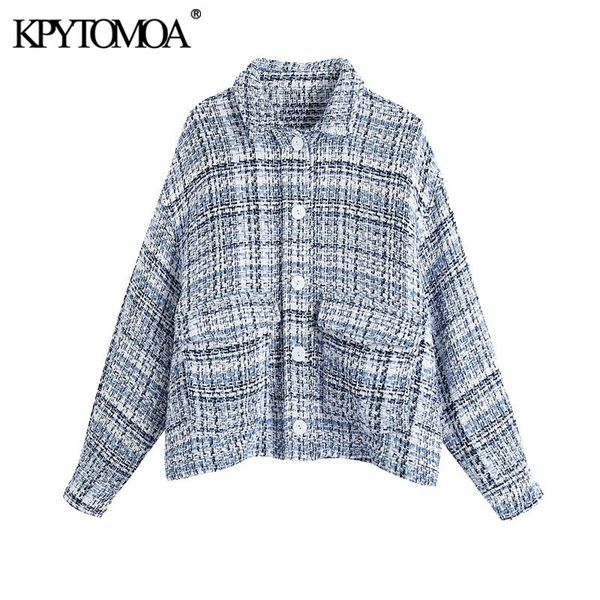 women fashion with pocket tweed jacket coat vintage long sleeve button-up female outerwear chic overshirt 210416, Black;brown
women fashion with pocket tweed jacket coat vintage long sleeve button-up female outerwear chic overshirt 210416, Black;brown