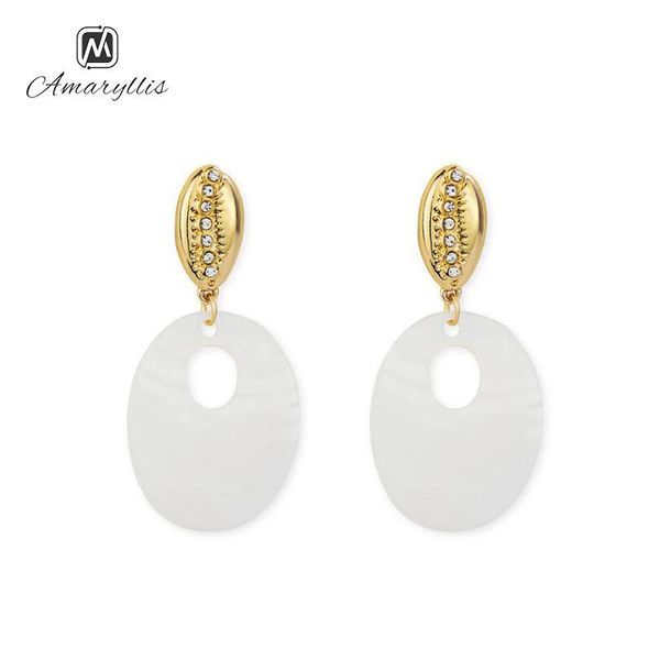stud amaiyllis bohemia white shell pendant earrings for women cute marine geometric statement wedding brincos, Golden;silver
stud amaiyllis bohemia white shell pendant earrings for women cute marine geometric statement wedding brincos, Golden;silver