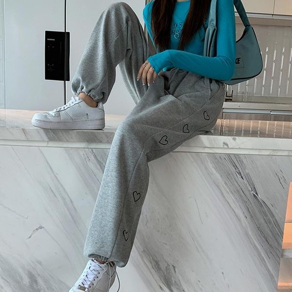 women's pants & capris autumn women sweatpants harajuku embroidery wide leg gray trousers fashion casual streetwear high waist harem, Black;white
women's pants & capris autumn women sweatpants harajuku embroidery wide leg gray trousers fashion casual streetwear high waist harem, Black;white