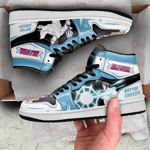 uryu ishida bleach sneakers anime custom shoes mn09