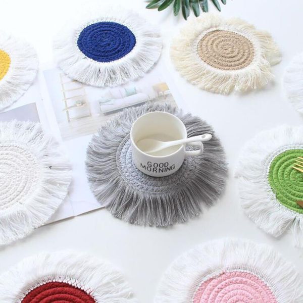 mats & pads nordic macrame cup pad bohemia table decoration coffee milk mug cotton braid insulation
mats & pads nordic macrame cup pad bohemia table decoration coffee milk mug cotton braid insulation