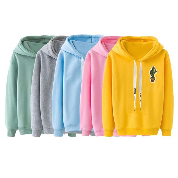 women's hoodies & sweatshirts long sleeved casual women autumn winter embroidery cactus sweatshirt cotton warm loose plush hoodie, Black
women's hoodies & sweatshirts long sleeved casual women autumn winter embroidery cactus sweatshirt cotton warm loose plush hoodie, Black