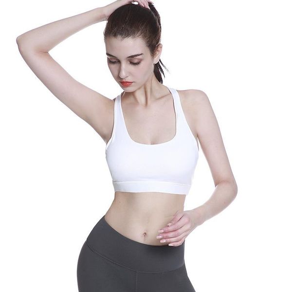 yoga clothes beautiful back cross shockproof running sports bra women's fitness push up padded workout gym clothing, White;black
yoga clothes beautiful back cross shockproof running sports bra women's fitness push up padded workout gym clothing, White;black