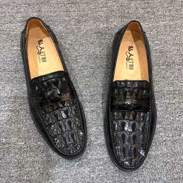 2021 thai crocodile leather shoes fashion trend real back bone business casual breathable formal, Black
2021 thai crocodile leather shoes fashion trend real back bone business casual breathable formal, Black