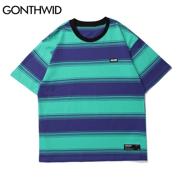 harajuku tshirts stripe short sleeve tees shirts streetwear hip hop casual cotton t-shirt summer fashion 210602, White;black
harajuku tshirts stripe short sleeve tees shirts streetwear hip hop casual cotton t-shirt summer fashion 210602, White;black