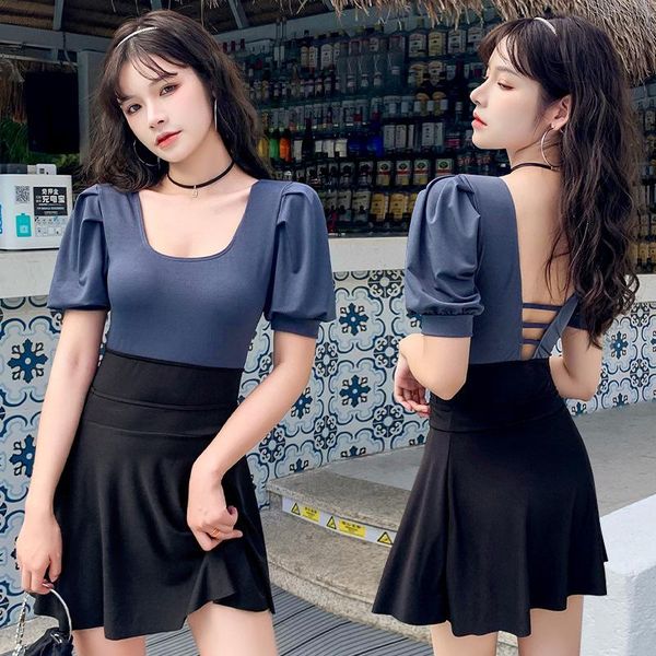 one-piece suits 2021 korean solid high waist swimwear women summer two piece swimsuit backless monokini beach wear bathing suit
one-piece suits 2021 korean solid high waist swimwear women summer two piece swimsuit backless monokini beach wear bathing suit