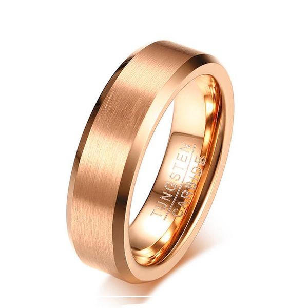 wedding rings classic propose for men women 6mm rose gold tungsten carbide band jewelry male casual bijoux, Slivery;golden 
wedding rings classic propose for men women 6mm rose gold tungsten carbide band jewelry male casual bijoux, Slivery;golden