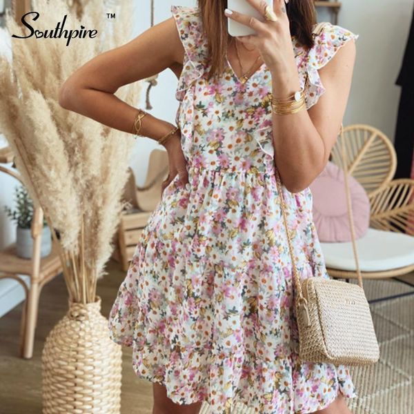 casual dresses southpire women's flower print short sleeve ruffle dress backless v-neck summer sundress ladies daily party clothing 202, Black;gray
casual dresses southpire women's flower print short sleeve ruffle dress backless v-neck summer sundress ladies daily party clothing 202, Black;gray