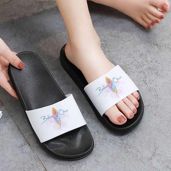 slippers 2021 women fashion watercolor feather arrow outdoor flip flops summer beach open toe women's non-slip slides, Black
slippers 2021 women fashion watercolor feather arrow outdoor flip flops summer beach open toe women's non-slip slides, Black