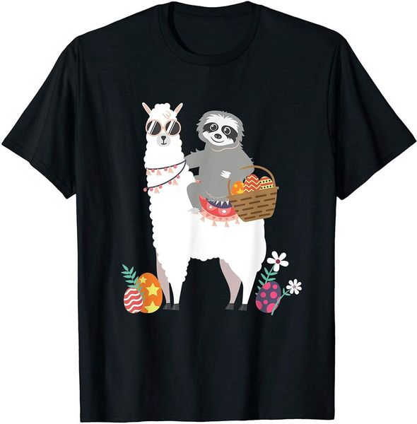 sloth llama egg-hunt funny cute easter shirt gift idea t-shirt boys men t-shirt, White;black 
sloth llama egg-hunt funny cute easter shirt gift idea t-shirt boys men t-shirt, White;black