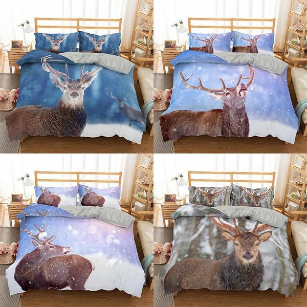 bedding sets vivid 3d set christmas elk deer soft duvet cover with pillowcase 2/3pcs twin full single double unique home decor
bedding sets vivid 3d set christmas elk deer soft duvet cover with pillowcase 2/3pcs twin full single double unique home decor