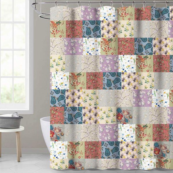 patchwork boho shower curtain design various flowers print paisley pattern bathroom curtains for farmhouse cottage vintage style
patchwork boho shower curtain design various flowers print paisley pattern bathroom curtains for farmhouse cottage vintage style
