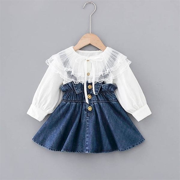 toddler baby dress 1-3years spring autumn kid's outwear infant big lace neck shirt+vest dress two pieces set for girls 210701, Red;yellow
toddler baby dress 1-3years spring autumn kid's outwear infant big lace neck shirt+vest dress two pieces set for girls 210701, Red;yellow